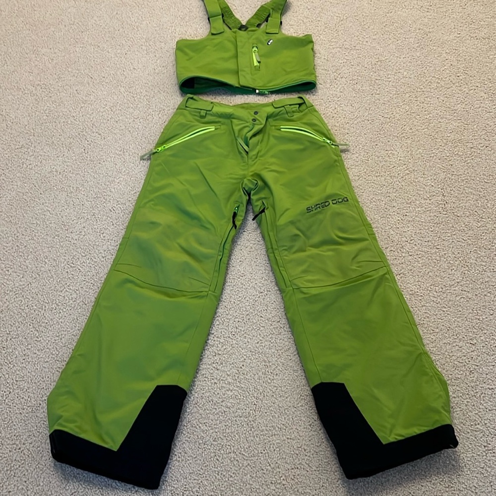 Shred Dog Insulated Kids Ski Pants w/Bib - Size 12